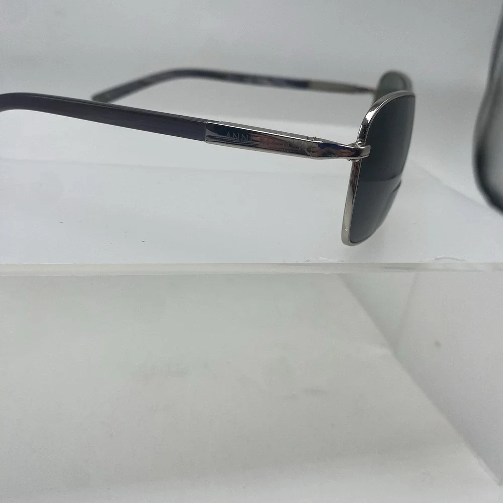 Anne Klein Sunglasses Women FRAME ONLY AK4124 58-16-130 Silver Brown 691 - Picture 10 of 16